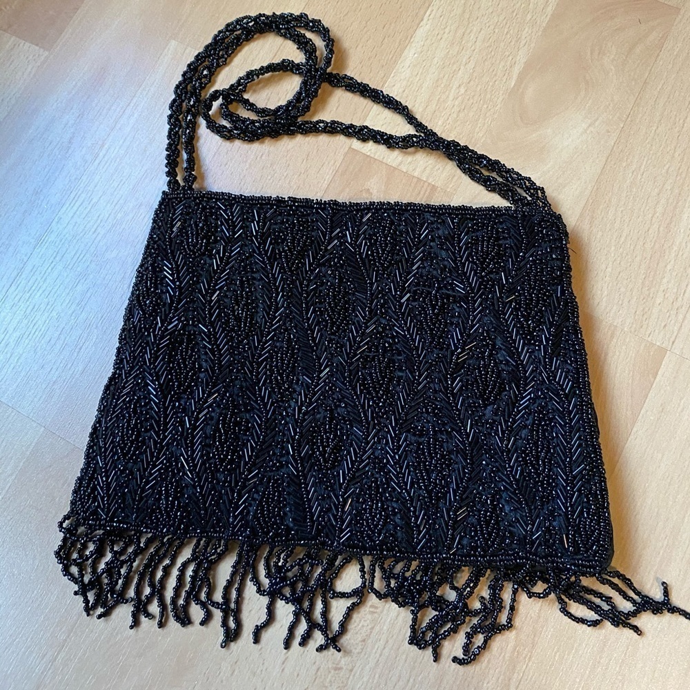 - Vintage Black Beaded Purse